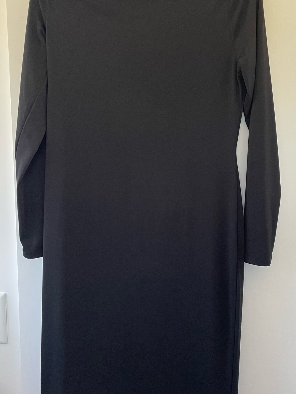 H&M Black Midi Long Sleeve Dress